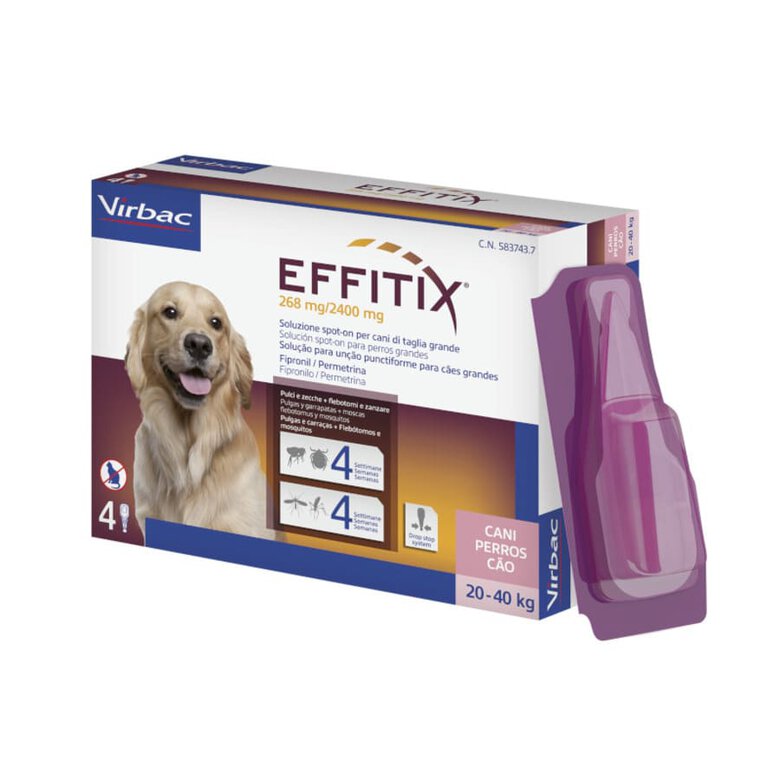 Effitix Antiparasitario en Pipetas para perros, , large image number null